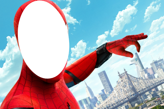 Spiderman Party Prop Frame Template | PosterMyWall