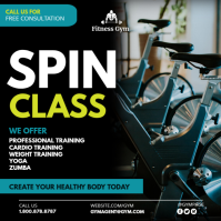 Spin Class Instagram Post template