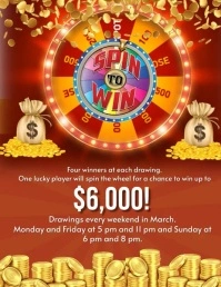 spin to win flyers template