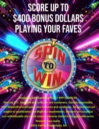 spin to win flyers template