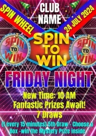 spin to win flyers A4 template