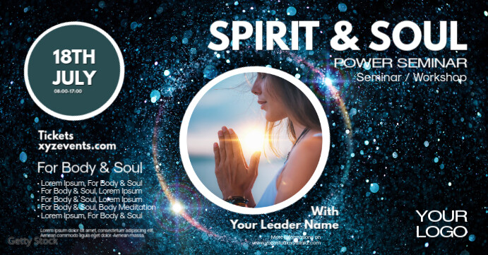 Spirit Soul Power Seminar Spiritual Event Ad Template Postermywall Spirit Soul Power Seminar Spiritual Event Ad Template Postermywall