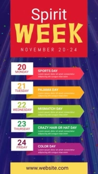 Spirit Week Ad Template Instagram Story