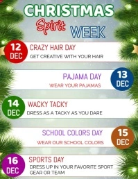 spirit week Flyer (US Letter) template