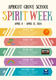 Spirit Week A4 template