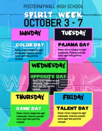 Spirit Week Graphi Spirit Week Template | PosterMyWall