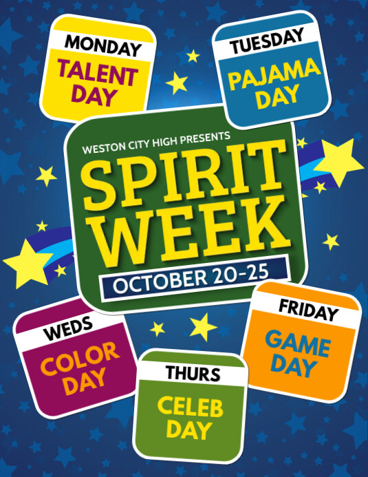 Copy of Spirit Week | PosterMyWall