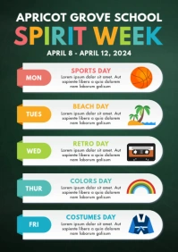 Spirit Week A4 template