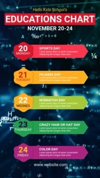 Spirit Week Flyer Instagram Story template