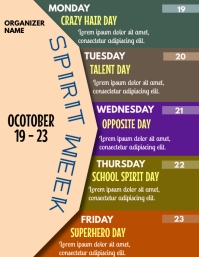 Spirit Week Graphi Spirit Week Template | PosterMyWall