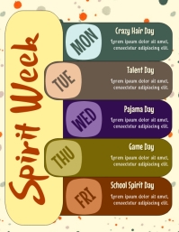 Spirit Week Chain Spirit Week Flyer Template | PosterMyWall