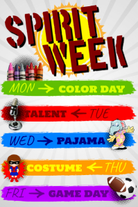 600 Spirit Week Template Customizable Design Templates Postermywall