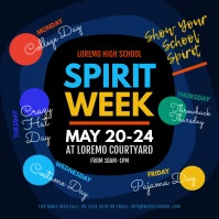 Spirit Week Instagram Post Instagram-bericht template