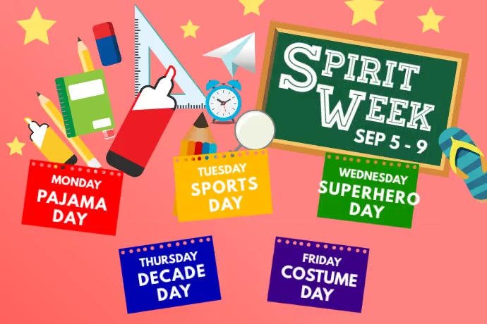 Spirit Week Design Spirit Week Template | PosterMyWall