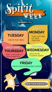 Spirit Week Template Instagram-Story