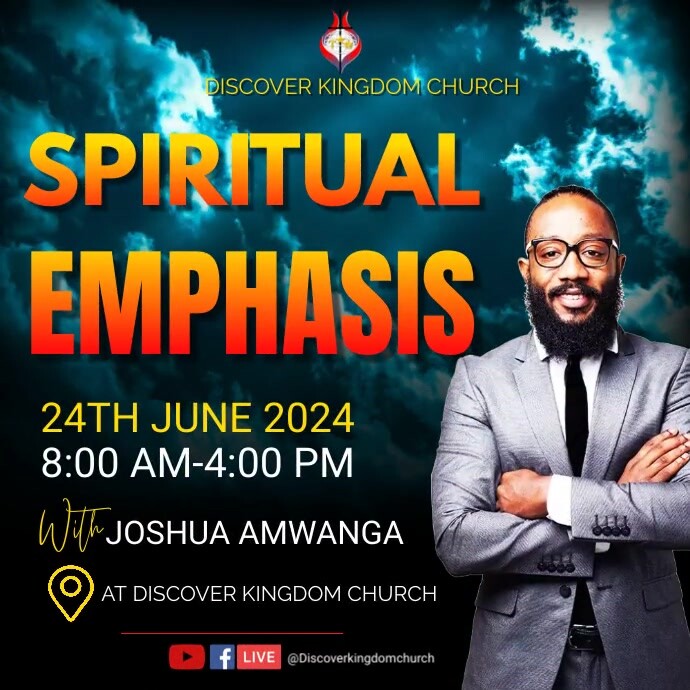 spiritual emphasis poster template