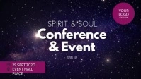 Spiritual Mind Soul Event Retreat Power Stars Facebook Cover Video (16:9) template