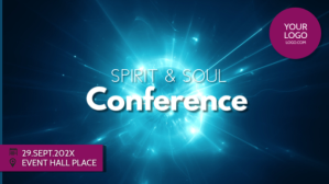 Spiritual Mind Soul Event Retreat Power Stars Facebook-covervideo (16:9) template