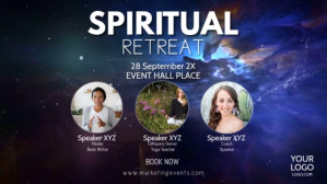 Viola Spiritual Retreat Event Facebook Cover Video Template
