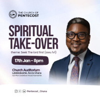 Spiritual Take-Over Church Event Template Instagram Post