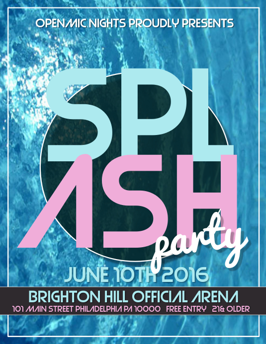 Splash Pool Party Template | PosterMyWall
