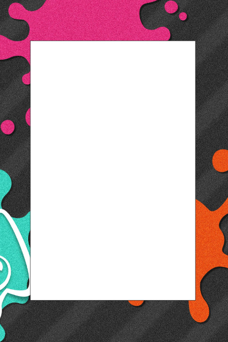 Frame Splatoon Copy of Splatoon Party Prop Frame | PosterMyWall
