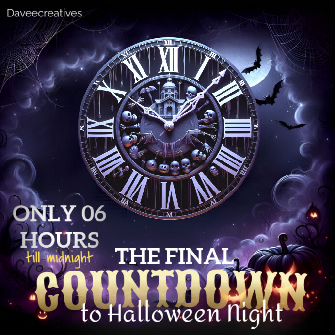 Copy of Spook-tacular Halloween Countdown template | PosterMyWall