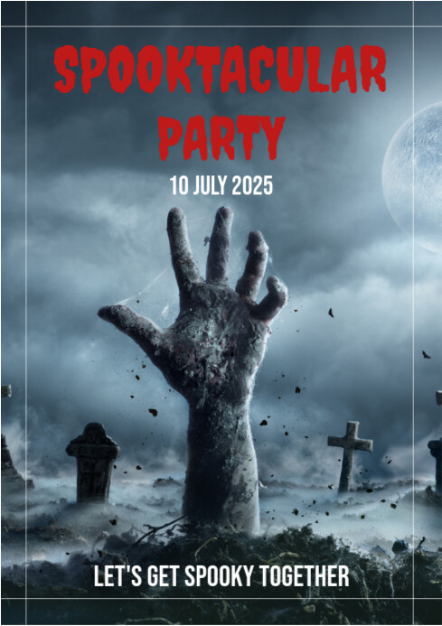 SPOOKTACULAR PARTY A4 template