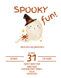 spooky birthday invitation template | PosterMyWall