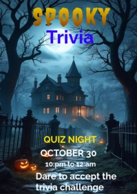 Spooky Halloween  A2 template