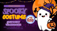 Spooky Halloween Costume Sale YouTube Thumbnail template