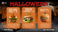 Spooky Halloween Food Menu YouTube Thumbnail template