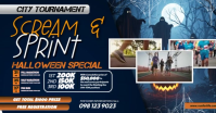 Spooky Run: Fearless Marathon Event Obraz udostępniany na Facebooku template