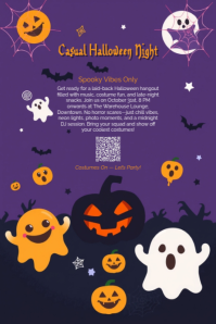 Spooky Vibes Only – Halloween Party Poster template