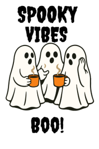 Spooky vibes template 2025 Plakat