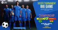 Sport Match Facebook event cover template