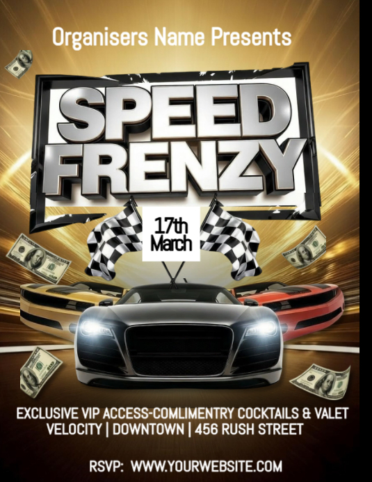 Sport Race Event Flyer Template | PosterMyWall