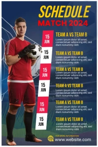 Sport Schedule Template Grafik Pinterest