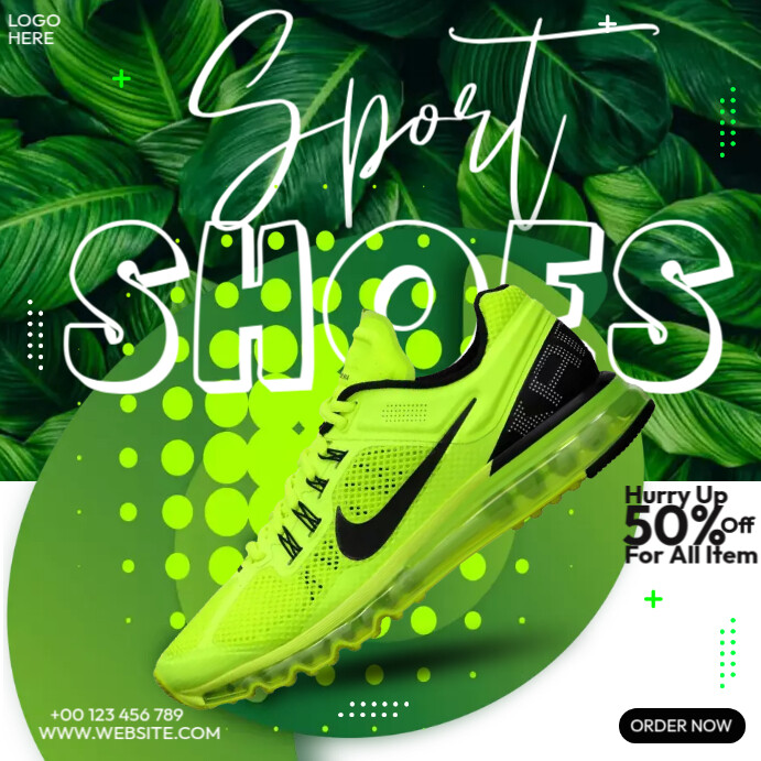 Sport Shoes Ads Instagram Post template