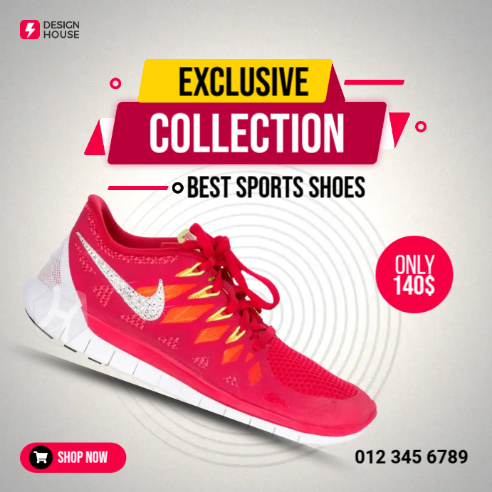 Sport Shoes Collection AD Wpis na Instagrama template