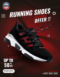 Shoe Flyer Example shoes Template | PosterMyWall