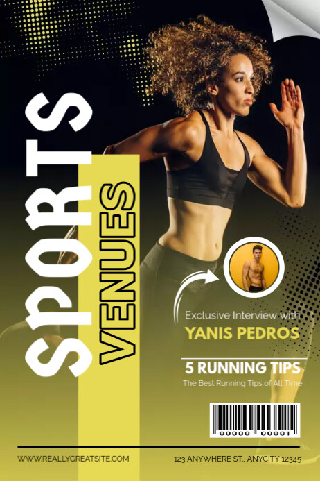 Multi Sports Program Covers Sport Venues Magazine Cover Template | PosterMyWall