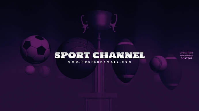 Sport Youtube Channel Art YouTube-Kanal-Coverfoto template