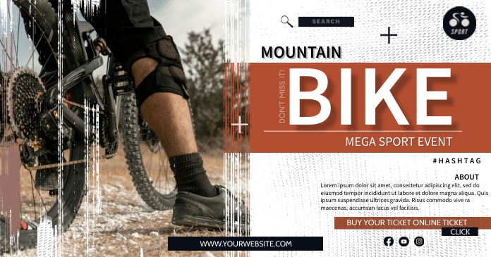 Sports Ads auf Facebook geteiltes Bild template