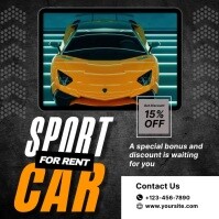 Car For Rent Label rent car Template | PosterMyWall