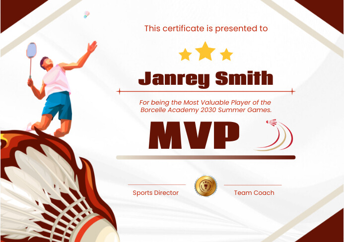 Certification Poster Example Sports Certification Poster Template | PosterMyWall