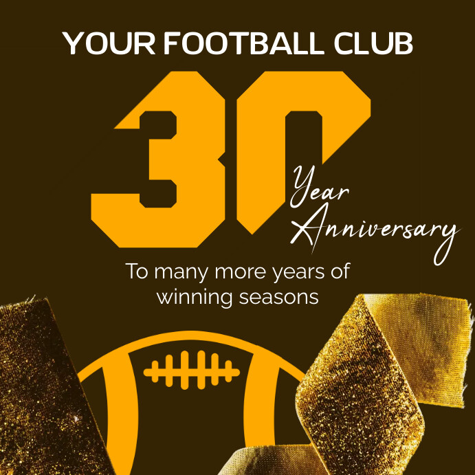 Sports Club Anniversary Instagram Post template