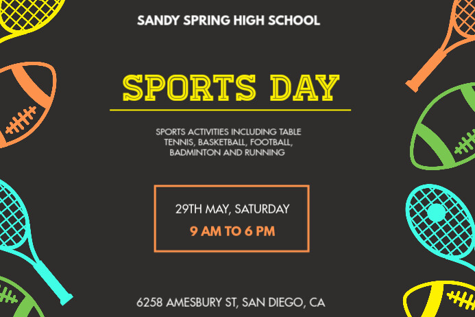 Sports Day Poster Template PosterMyWall sports-day-poster-template-postermywall