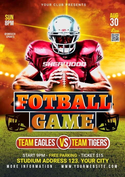 SPORTS Template PosterMyWall