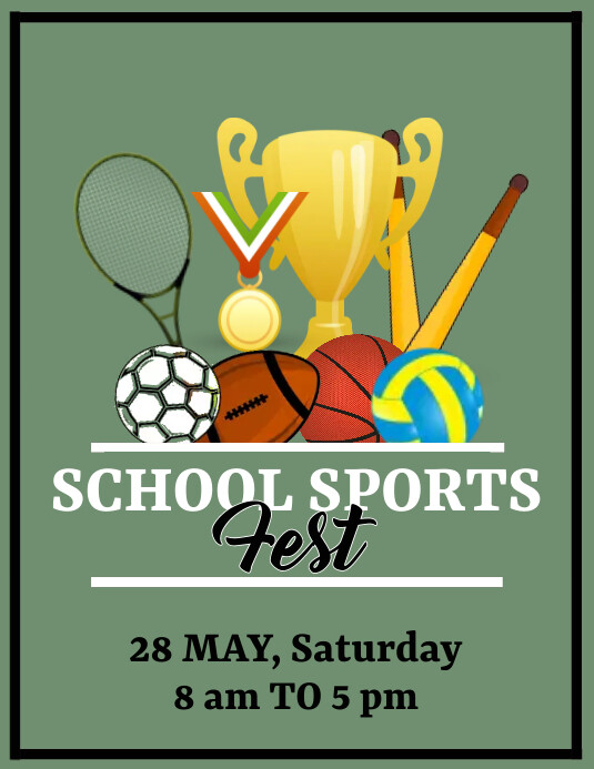 Sports fest Pamflet Template | PosterMyWall